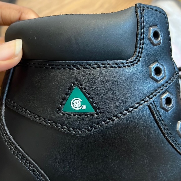 Tiger safety women’s black work boots. US 9. - Picture 5 of 13